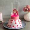 "Ariel In Pink Dress Pull Me Up Cake