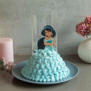 "Jasmine In Blue Dress Pull Me Up Cake