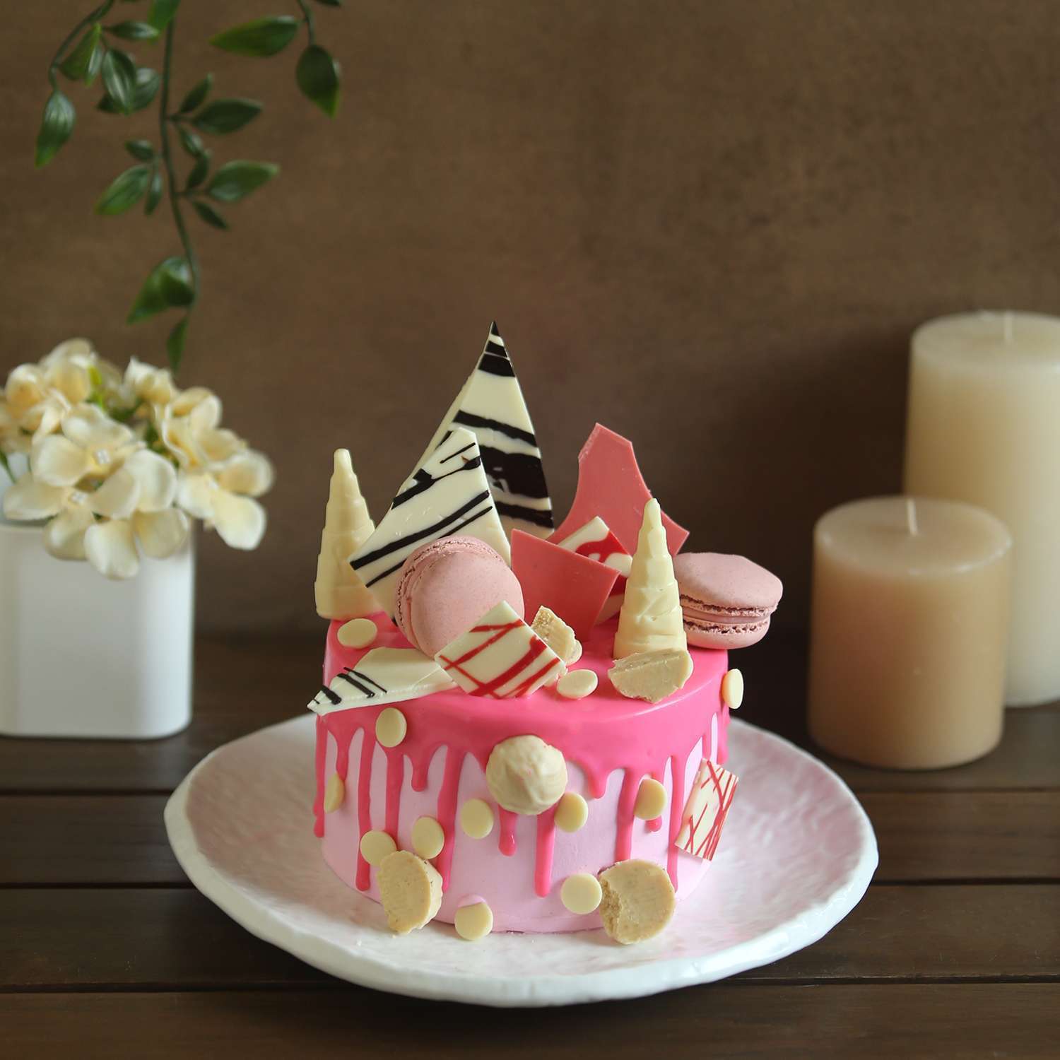 Pink Birthday Cake Online | Doorstep Cake