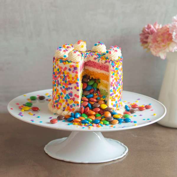 Rainbow Pinata Cake