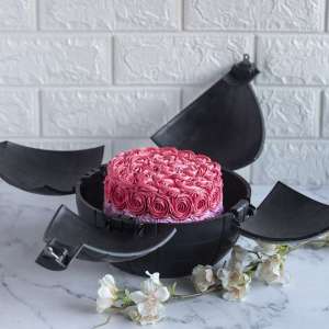 Shaded Pink Rosette Cake In A Bomb Shell Eggless 750gms