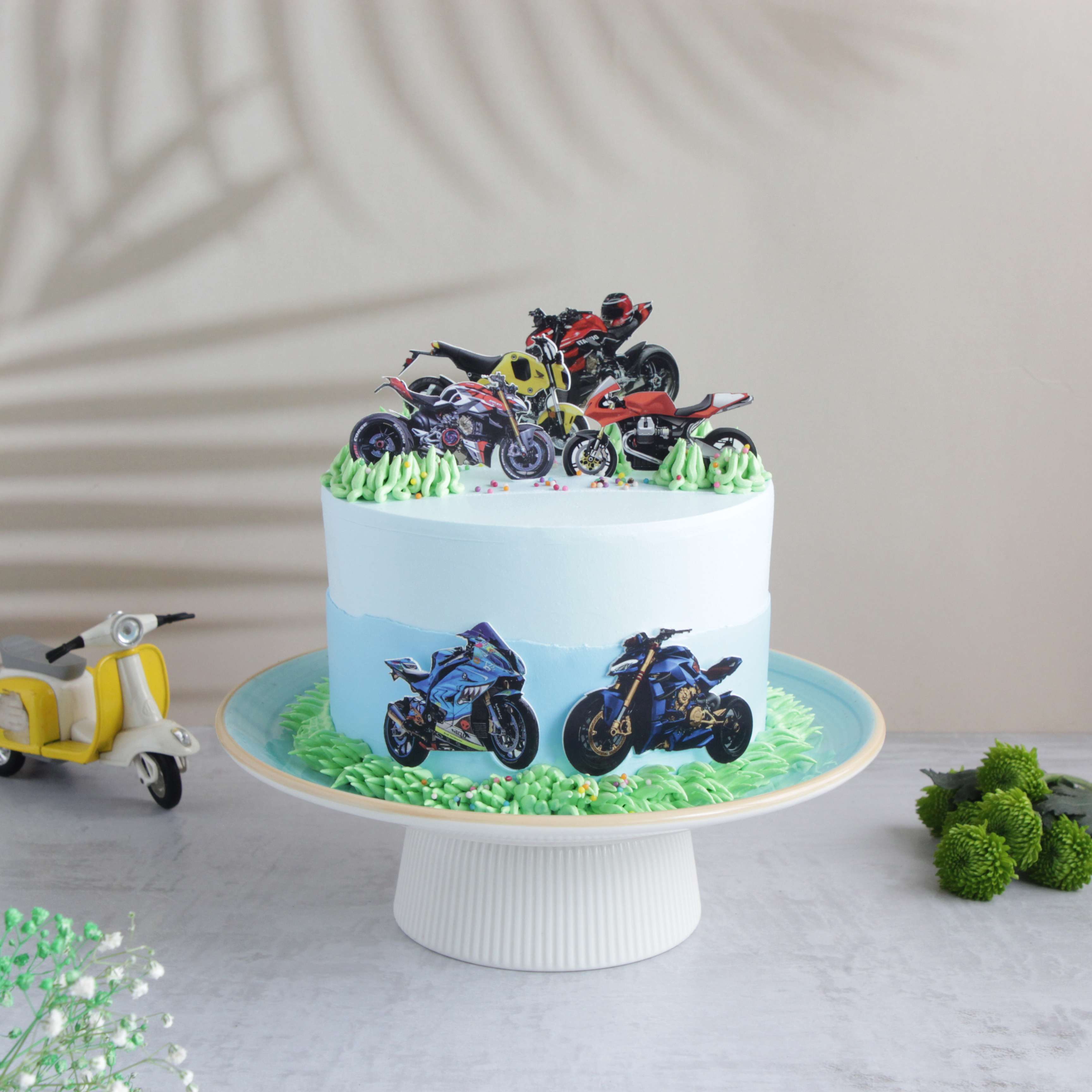 Overloaded Biker Topper Cake - Ovenfresh
